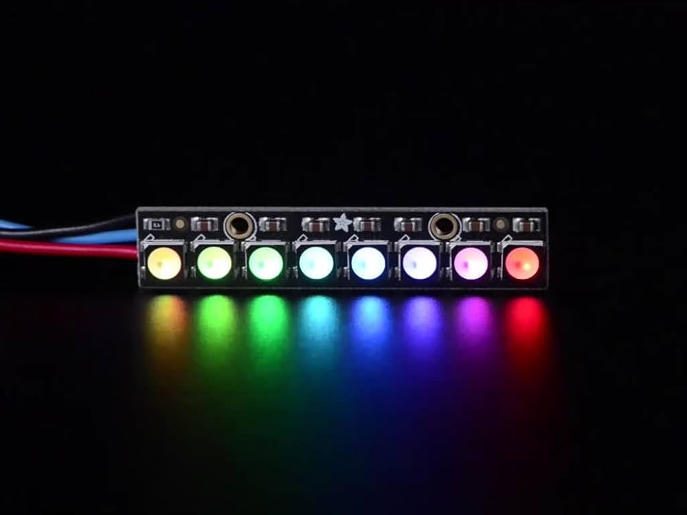 Amazon | Adafruit NeoPixel Stick - RGBW LED x 8 - ネオ
