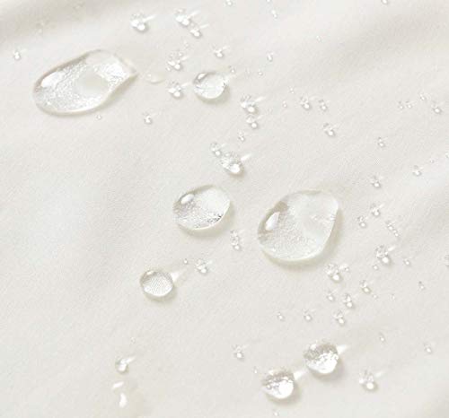 Dosly Idées Beige Ruffle Fabric Shower Curtain For Bathroom,Mermaid Pattern,Farmhouse,Country Rustic,Cute,Washable And Waterproof,72X72 Inch Long #TOP3