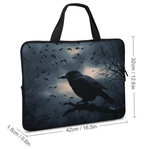Housse ordinateur 17 pouces antichoc corbeau sacoche PC - 2