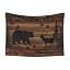 Retro Cabin Elk and Bear
