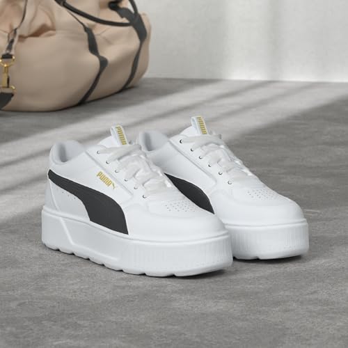 PUMA PUMA Womens Karmen Rebelle Platform Sneakers Shoes Casual - White - Size 8.5 M