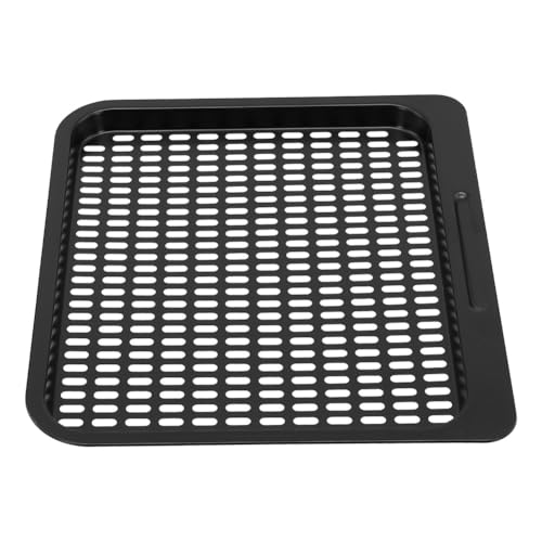Yhenlovtt Plateau en maille amovible – Friteuse à air en acier au carbone sans support sécurisé pour la plupart des friteuses à air de 25,4 x 22,9 cm avec – Noir (lot de 1)