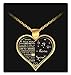 I Love My Wife Charm - Gold Necklace Heart - Gift For Her