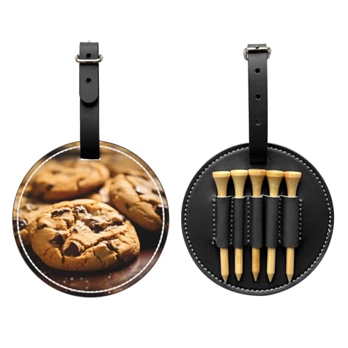 Crispy Cookie Black Golf tee Storage Bag - Durable and wear-Resistant Golf Accessories