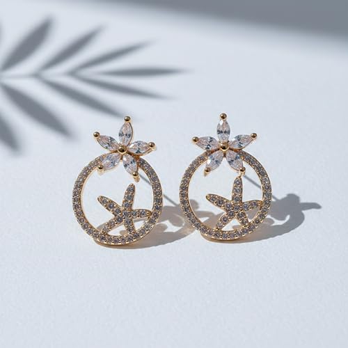 Image of Modern Dangle Earrings for Women | Chic Statement Earrings for Girls | Stylish Lightweight Fashion Jewelry for Casual, Party & Special Occasions