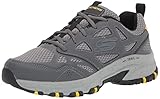 Espuma viscoelástica Skechers Hillcrest Zapatillas de Senderismo, Hombre, Gris (Charcoal), 44 EU