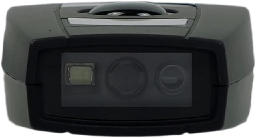 Топ view of the HDWR HD6600 barcode scanner, showing the scanning lens