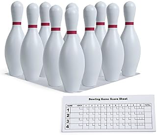 Champion Sports Plastic Bowling Pins: Set for Training & Kids Games