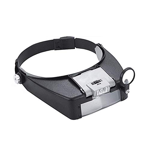 Bandeau loupe mains libres avec lampe LED pour travaux minutieux