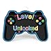 Small Level Unclocked Video Game Controller Shape Black Cute Piñata for Birthday Parties, Handle Happy 21st Birthday Decoration, Customizable Age from 1 to 100 with Adhesive Numbers Party Decorations