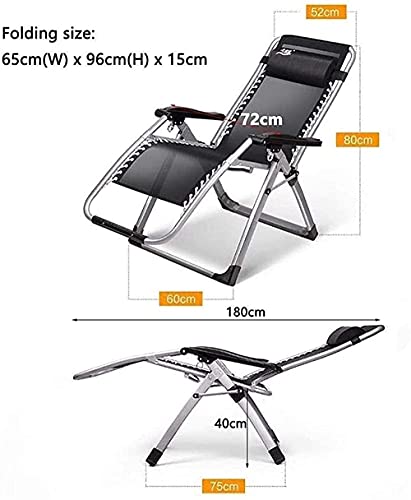 Lhmyhhh Recliner Lightweight Sun Loungers In Garden Outdoors Oversize Zero Gravity Locking Patio Lounger Chair Home Lounge Chair Foldin Geach Deck-Without Cushions #TOP1