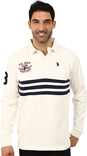 U.S. Polo Assn. Men's Long Sleeve Rugby Polo Shirt