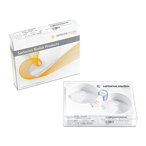 Image of Sartorius 11803--47------N Polytetrafluorethylene (PTFE) Hydrophobic Membrane Filter without Grid, Non Sterile, White, 47mm Diameter, 1.2m Pore Size (Pack of 100)
