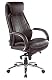 Bürostuhl aus Echtleder Kijng Chefsessel Throne in Braun