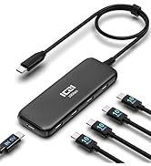 𝟏𝟎𝐆𝐛𝐩𝐬 USB C ハブ3.2 Gen 2 𝟒ポート拡張、ICZI USBC 3.2 to USBC 3.2 変換アダプター 𝟒𝟎𝐂𝐌 セルフパワー/バスパワー 4*...