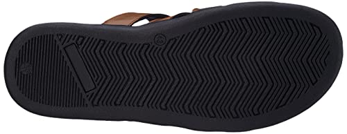 Carlton London mens Tan Men's Thong Sandals Flat Sandal