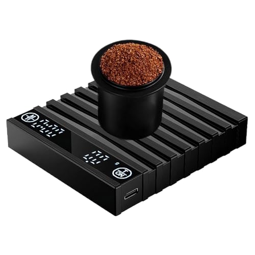 Báscula digital con temporizador para café vertido, pesaje de alta precisión, diseño compacto para preparación de cerveza y uso en cocina