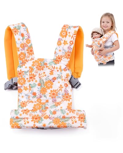 BABESIDE Baby Doll Carrier Adjustable Straps for 1522 Inch Dolls Perfect for Pretend Play & Role Play Soft Cotton Doll Accessory for Girls Ages 3+Doll Not Included