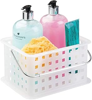 iDesign Storage Organizer Basket, for Bathroom, Health and Beauty Products - Small, Frost