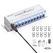 OTraki 9V Power Supply for Guitar Pedals 10 Ports DC 18V/12V/9V 100mA/500mA 3Way Universal Isolated Effect Pedal Board Power Supplies with Smart Short Circuit and Over Current Protection
