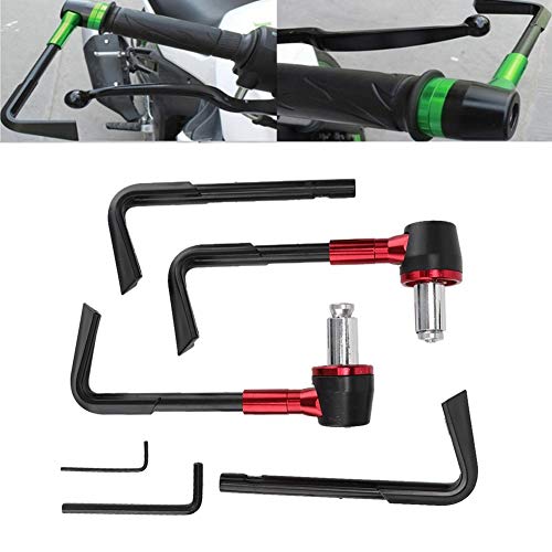 Akozon CNC Moto Poignée Poignée Leviers De Frein Protéger Garde Moto Protecteur Guidon(rouge) - Image 4