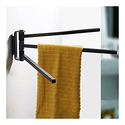 Porte-serviettes de salle de bain en chrome brillant au design épuré