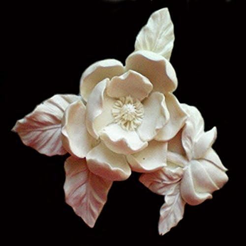 Miniatura 1 de magnolia Mold 886-gh Sugarcraft Molds Polymer Clay Cake Border Mold Soap Molds Resin Candy Chocolate Cake Decorating Tools