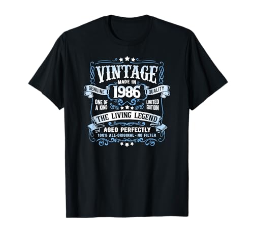 Vintage 39th Birthday Born In 1986 Classic Limited Edition T-Shirt