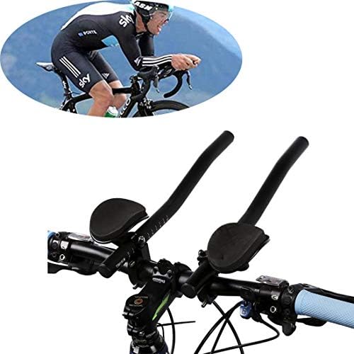 Bicycle Rest Handlebar, Bicycle Relaxation Handle, TT Bicycle Bike Handlebar, Triathlon Time Bicycle Cycling Aerobars Suitable, Bike Aero Bars Cycling Aero,Armrest for Mountain Road Bicycle