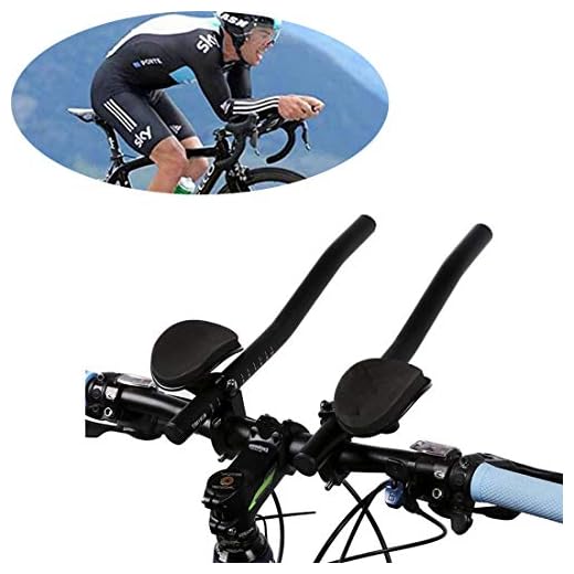 Bicycle Rest Handlebar, Bicycle Relaxation Handle, TT Bicycle Bike Handlebar, Triathlon Time Bicycle Cycling Aerobars Suitable, Bike Aero Bars Cycling Aero,Armrest for Mountain Road Bicycle