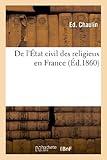  De l\'État civil des religieux en France