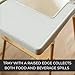 Home Stuff ANTILOP White High Chair Tray for Baby Finger Foods Placemat, Silicone Mat, Dishwasher Safe for Toddler and Babies