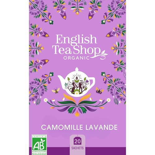 English Tea Shop - Infusion Camomille et Lavande Bio - Boite de 20 sachets