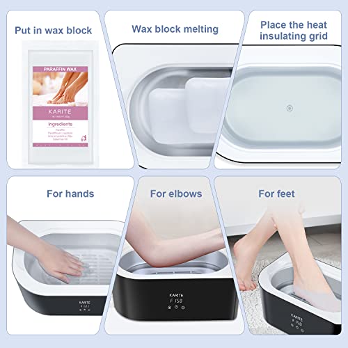 Karite Paraffin Wax Refills, 10 Pack Paraffin Wax Beads Blocks For Paraffin Bath, Paraffin Wax Machine Refills For Hand Feet Dry Skin, Relieve Stiff Muscles And Pain, Deep Hydration（Scentfree） #TOP3