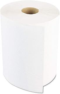 Boardwalk 8122 8 in. x 800 ft. 1-Ply Hardwound Paper Towels - White (6 Rolls/Carton)