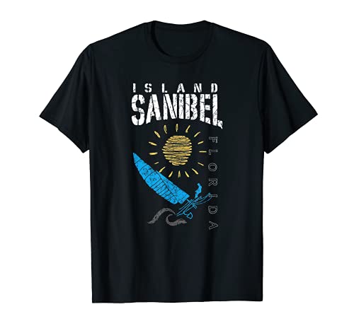 Sanibel Island Florida Beach Navegación Camiseta