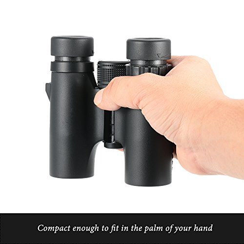 Lixada Visionking HD 10X26 À Prova D 'Água Compacto Binocular BaK4 Roof Prism Grande Angular Podero