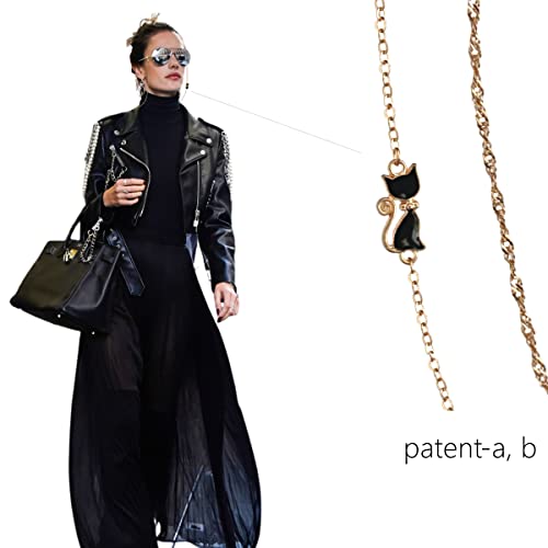 Designer Mask Eyeglass Chains For Women Stylish Eye Glasses Chain Strap For Women Mask Eyeglass Holder Necklace Lanyards Chain For Glasses Around Neck Women Sunglasses Chain Gold Cat #TOP3