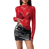 ✔ IDÉES D'ASSOCIATIONS : Ce top basique à manches longues pour femme se marie parfaitement avec shorts, jeans, pantalons, jupes, talons hauts et bottes. Porté avec un pantalon taille basse, il dévoile subtilement le bassin pour un effet sexy garanti !