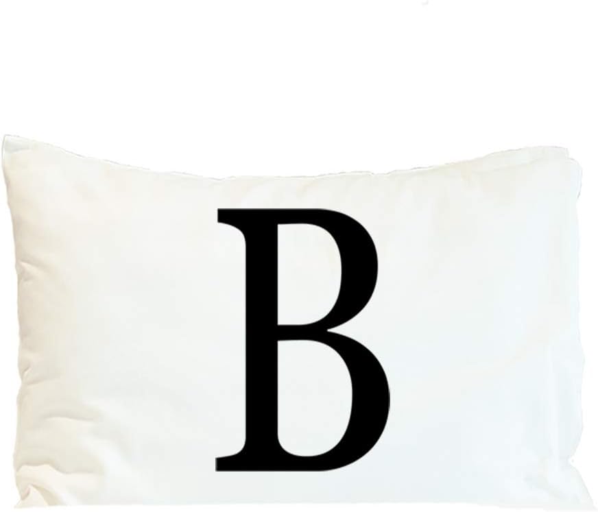 Style In Print Custom Pillow Case Alphabet Letter Monogram B Typography & Symbols Polyester Home Decor Bed Pillow Covers Personalized Text Here 30x20 Inches
