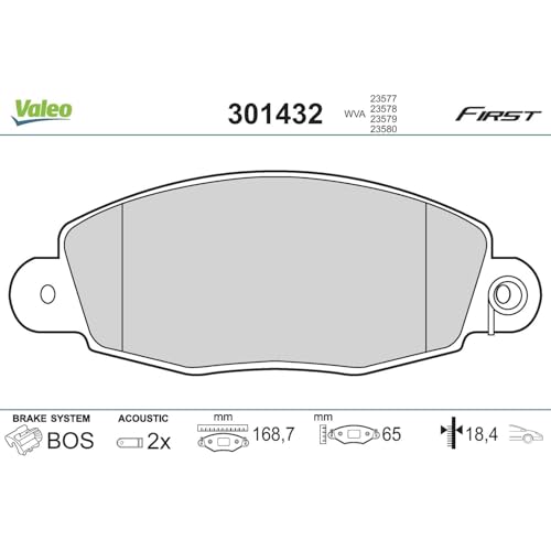 Garnitures de frein à disque Valeo 301432, qualité constructeur Ford Transit - 2