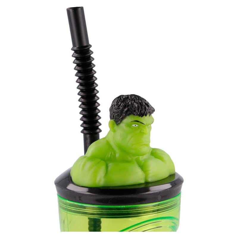 Bicchiere Per Bambini Spiderman 360ml - Con Cannuccia E Testa 3D, BPA Free - Foto 12