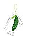 FCBB Fidget Toys 2Pack Squeeze-a-Bean Edamame Keychain Keyring Extrusion Bean Pea Soybean Stress Relieving Chain Phone Pendants