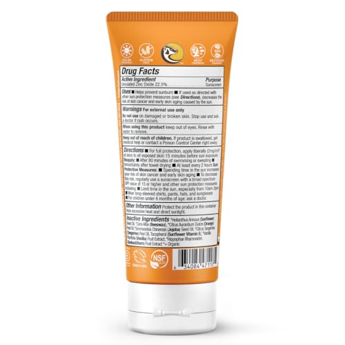 Badger Mineral Sunscreen for Kids | SPF 30 Zinc Sun Cream | Organic & Gluten Free | Protects from UV Rays (87ml)