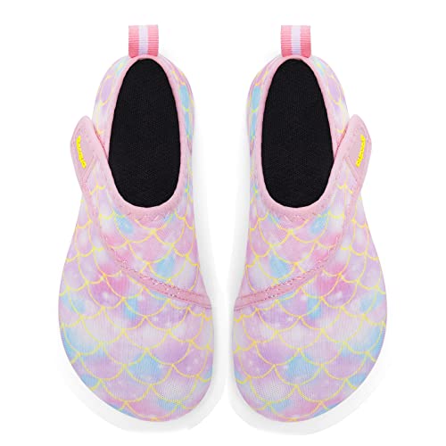 Racqua Boys Girls Swim Shoes Kids Beach Surf Water Shoes Aqua Sports Shoes Barefoot Quick-Dry Aqua Yoga Socks Toddler Pool Shoes3