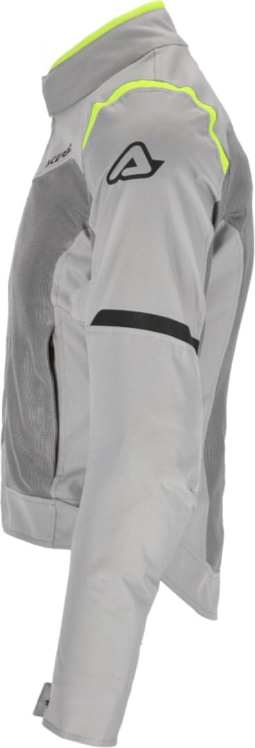 Acerbis Ramsey Vent 2.0 Mesh Ladies Kurtka tekstylna motocyklowa, szary/żółty, XL