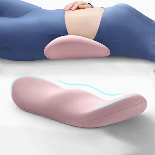 GDLKPS Sleep Lumbar Support Pillow for Back Pain (Pink)