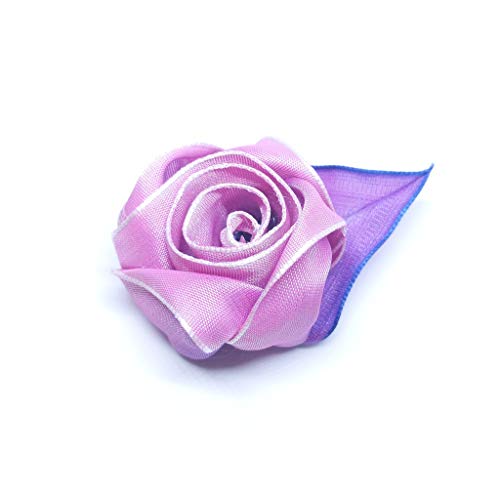 Men's Lapel Pin for suit Rose Pink-Purple Ombre