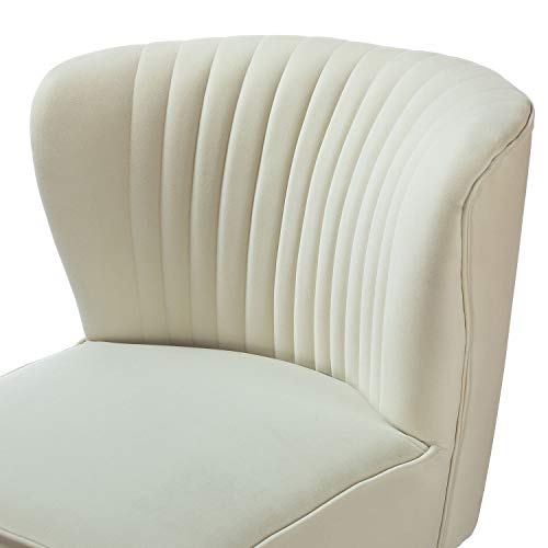 Sillón Plegable Moderno Suede Ivoire miniatura 6