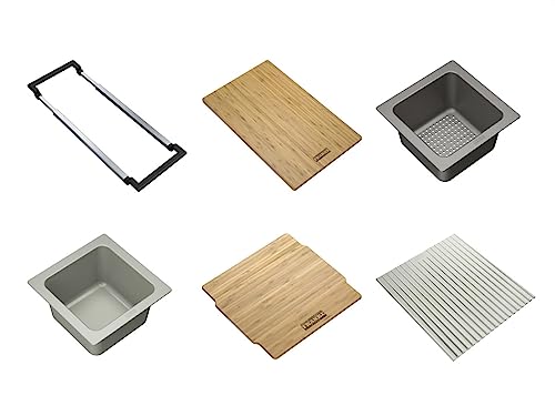 FRANKE All-in AIUS200 - Sistema di accessori per lavello da cucina, universale, colore: grigio